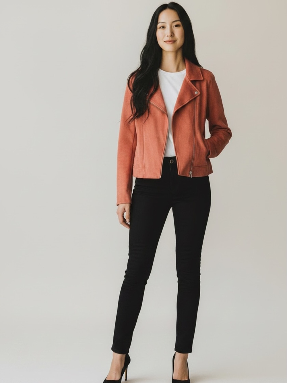 Old Navy Dusty Rose Bomber Moto Jacket